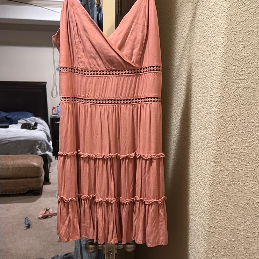 Peach Sleeveless Dress